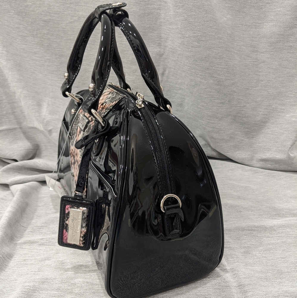 NWT Beijo "Falling For You" handbag Merlot Snake - Picture 2 of 10
